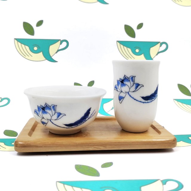 Чайная пара для Гун Фу Ча, "Синий лотос"